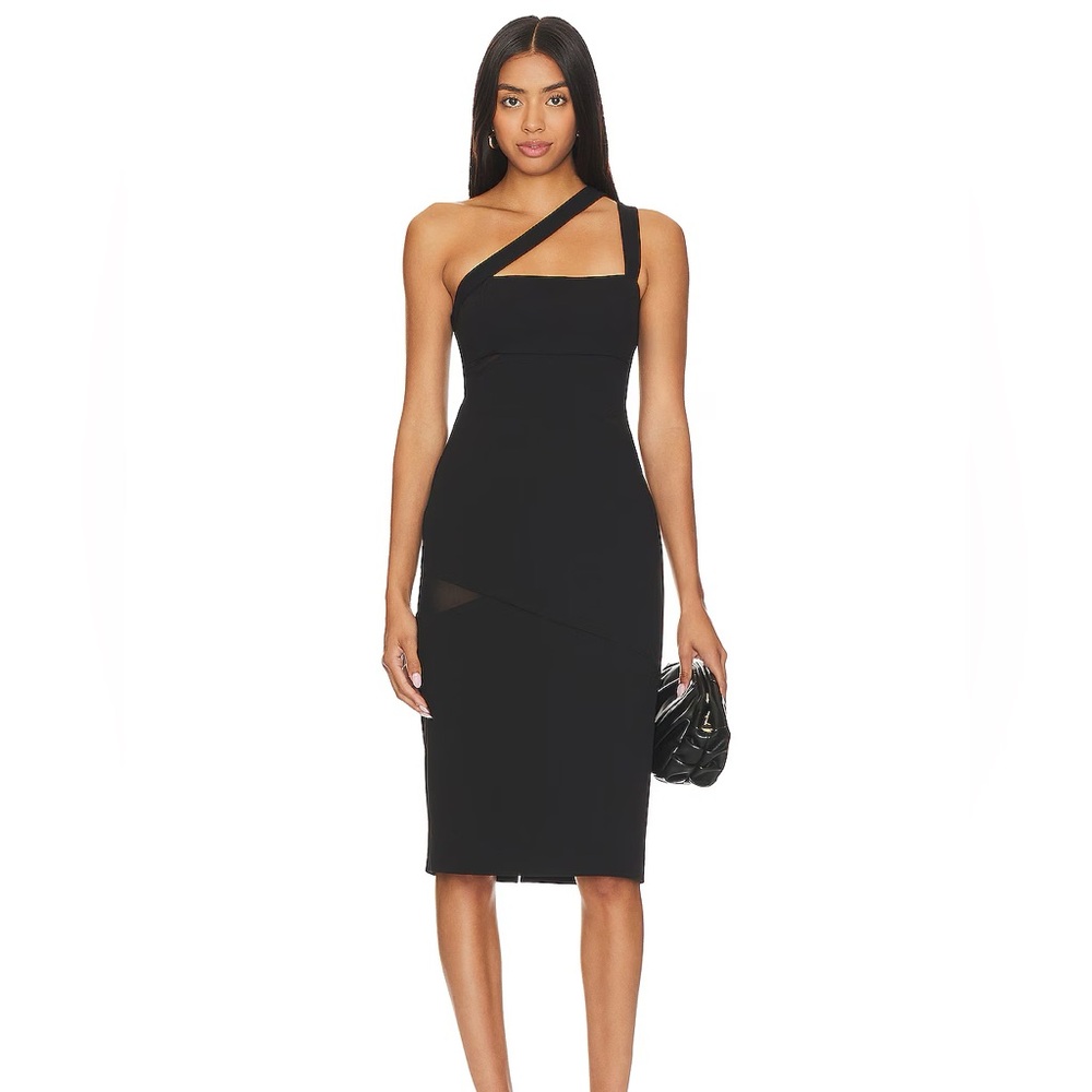 BCBGMAXAZRIA Short Evening Dress in Black - Size 6
